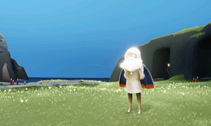 光遇白金斗篷背手动作一览